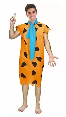 Mens Adult Fred Flintstone Cavemen Costume Fancy Party Dress • $31.99