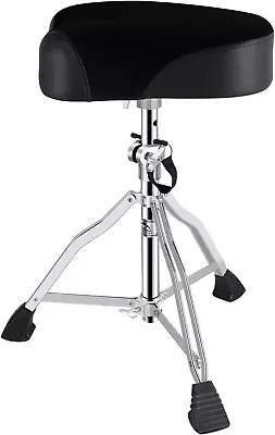Drum Throne Drum Seat Height AdjustablePadded Drum Stools Motorcycle Style Drum • $82.99