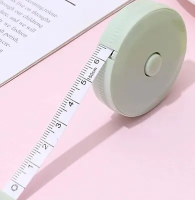 Soft Tape Measure Retractable 1.5m 5ft 60  Sewing Knitting Body Measuring 150cm. • £0.99