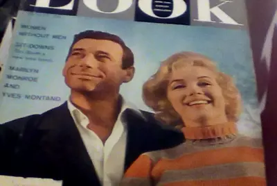 LOOK Magazine July 5 1960 Marilyn Monroe & Yves Montand  • $30