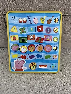 £6.80 • Buy Peppa Pig Learning Talking Tablet Pad Toy Baby Toddler Sound Mobile Singing Toys