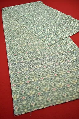 Vintage Japanese Kimono Fabric Wool Antique Boro Kusakizome Woven 59.4 /KP52/105 • $3.99