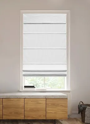 Classic Ready Made Cordless Blackout Roman Shades - Room Darkening Window Blinds • $82.84