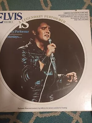 Elvis Vol. 3 A Legendary Performer Limited Edition Picture Disc G/VG • $14.95