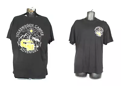 Volkswagen Christmas T-shirt 2XL XXL Black Campervan Camper Adventure Mens • £14.99