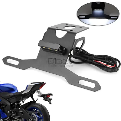 License Plate Bracket Holder LED Plate Light For Yamaha YZF-R6 2017-2020 • $29.99