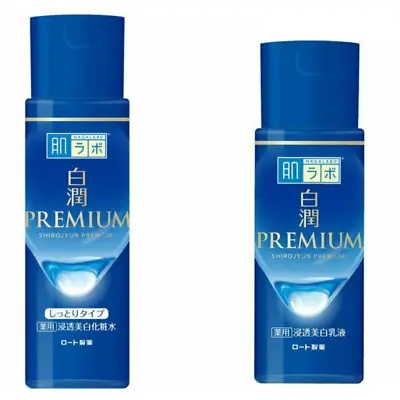 Hada Labo Shirojyun Premium Moist Whitening Moisturizing Toner ＆Milky Lotion Set • $28.95