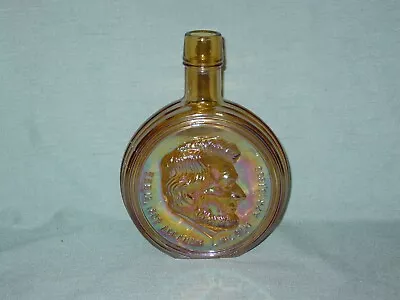 Vintage Wheaton 1st Edition Abraham Lincoln Carnivale Iridescent Gold Bottle • $8.99