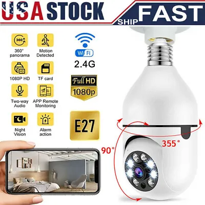 Wireless Security Camera System Outdoor Home 2.4G Wifi Night Vision Cam 1080P HD • $11.99