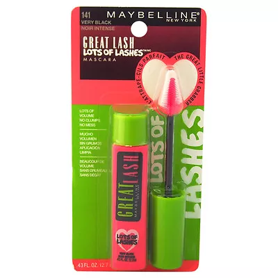 Great Lash Lots Of Lashes Mascara - # 141 Very Black By Maybelline For Women - 0 • $9.51