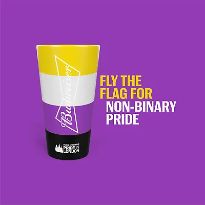 Limited Edition London Pride 2019 Budweiser Cup - LGBTQ+ Non-binary • £5.99