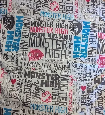 Monster High 2013 Twin Flat Sheet/pillowcase  • $12.99