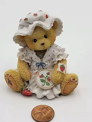 Vintage 1995 Cherished Teddies Bear Figurine Jenna You're Berry Special To Me • $9