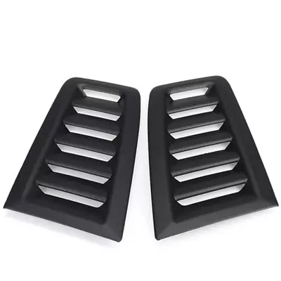 Car Hood Vent Scoop Kit Air Flow Outlet Louvers Cooling Bonnet Cover Black Decor • $32.30