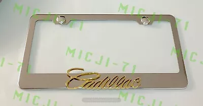 3D Cadillac Escalade Emblem Stainless Steel License Plate Frame Rust Free • $18.50