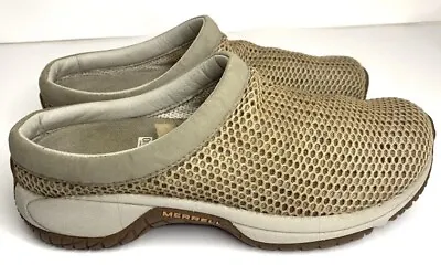 Merrell Women’s US 7.5 Beige Encore Breeze Mesh Clog Sneaker Shoes • $22.99