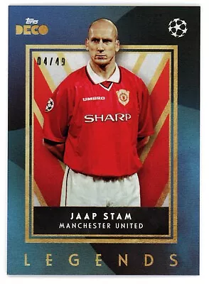 2023-24 Topps Deco Ucc - Jaap Stam - Manchester United - Blue Legend /49 • £10