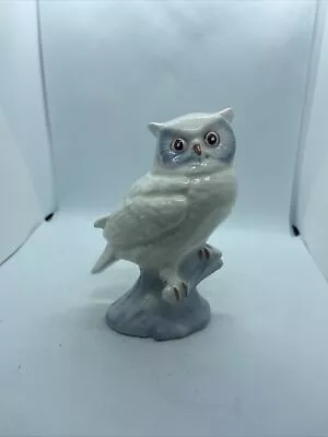 Vintage Ceramic White Snow Owl On BranchHand Numbered #44/840 ~4.5” Tall • $13.99