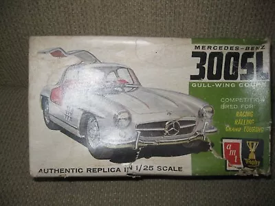 Vintage AMT 1/25 Mercedes 300 SL Gull-Wing Coupe Parts Kit C1964: VERY NICE! • $7.95