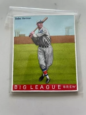 R319-Helmar BIG LEAGUE #270 Babe Herman **ORIGINAL ART CARD** 1of1 Proof • $300
