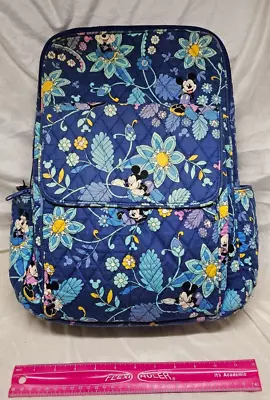 Vera Bradley Disney Iconic Backpack Minnie & Mickey’s Whimsical Paisley Blue • $80