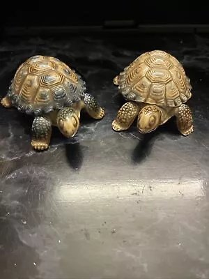 Pair Of Wade Porcelain Tortoise Trinket Pots 7cm X 11cm X 4cm • £17.99