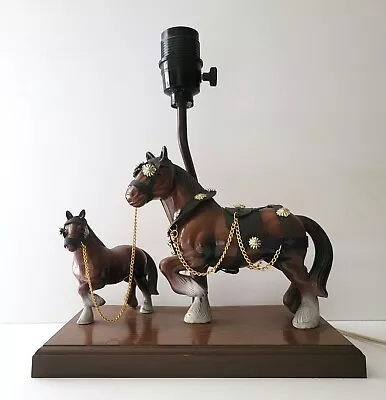 Vintage Clydesdale Horse Table Lamp • $16