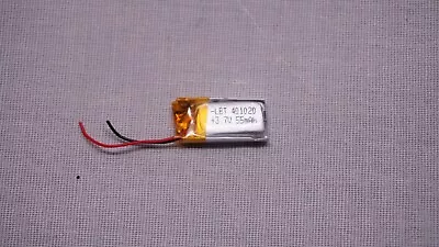 20x10x4mm Li-Po 55mAh 3.7v Lithium Polymer Battery In Ear Headphones MP3 RC • £5.29