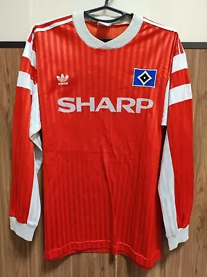 Size M-L Hamburg SV 1989-1990 Away Football Shirt Jersey  • £400