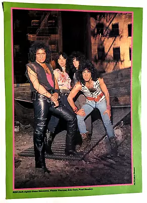 Kiss / Vinnie Vincent / Eric Carr Band Magazine Full Page Pinup Poster Clipping • $12.99
