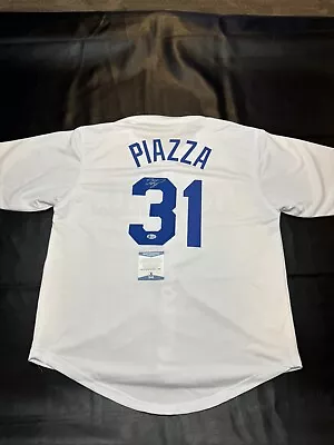 Mike Piazza Autograph Signed Custom White Jersey - LA Dodgers - BAS - HOF • $149.99