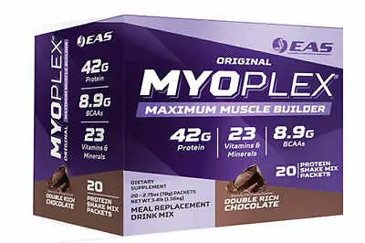 EAS Myoplex Maximum Muscle Building Protein - 20 Packets *NEW FLAVORS IN STOCK!* • $69.95