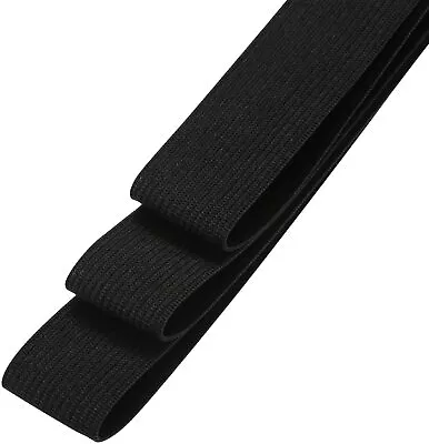 Black Elastic 25mm Woven Elastic 1 Inch Wide High PREMIUM Quality UK SELLER • £2.30