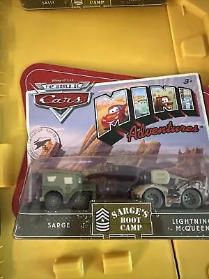 Disney Pixar Cars Mini Adventures Sarges Boot Camp Sarge:Lightning Sally/Mater • $20