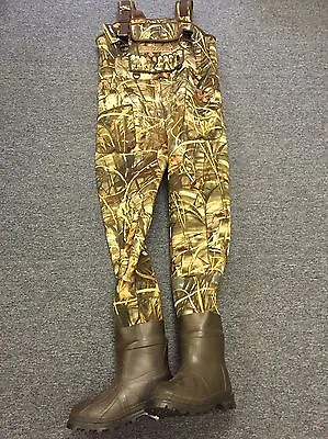 KOBUK 5mm Kobuk Max-4 Camo Neoprene Hunting Wader Lug Size 9 1200 Gram • $194.99