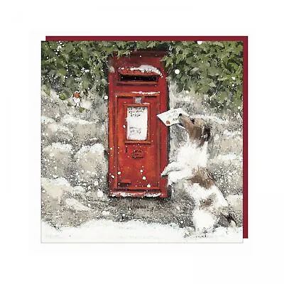 Charity Christmas Card Pack - 6 Cards - Dog Xmas Post - Glitter Shelter • £6.99