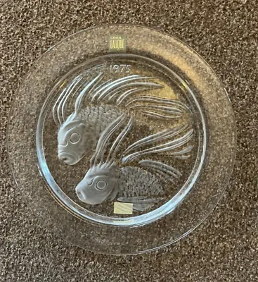 Lalique Plate With Fish 1975in Good Conditionsign . • £140