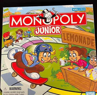 Hasbro Monopoly Junior 2005 Board Game Lemonade Stand Ages 5-8 • $10