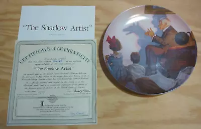 Norman Rockwell Collector Plate The Shadow Artist KNOWLES [Free Shipping] • $14.99