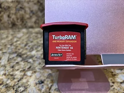 Nintendo 64 N64 InterAct Red Memory 4MB Turbo Ram Expansion Pak Pack NUS-007 • $40