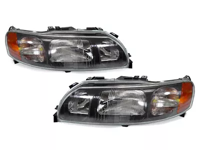 Genuine DEPO OE Style Replacement Glass Lens Black Headlight For 01-04 Volvo S60 • $299.95