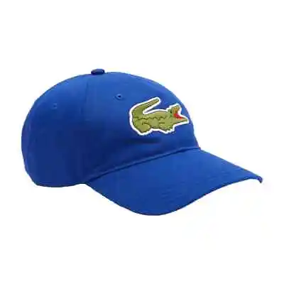 Lacoste Baseball Cap Blue Big Croc Hat • £26.99