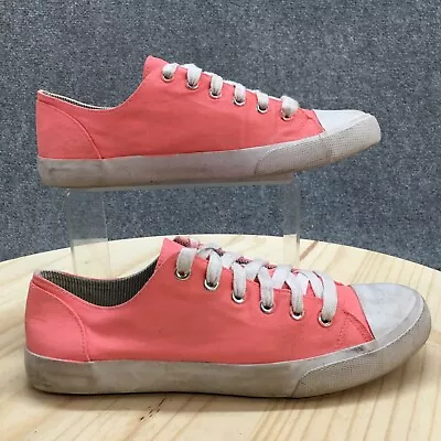 Mossimo Supply Co. Shoes Womens 9 Low Top Sneakers Pink Canvas Lace Up Casual • $21.99