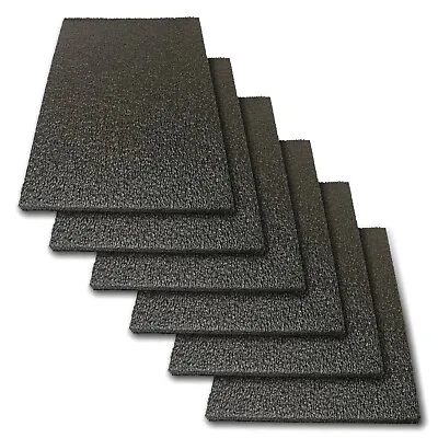 6x Foam Sheet 12 X 8 X 0.5  1/2  Thick Black PE Packing Shipping Firm • $11.98