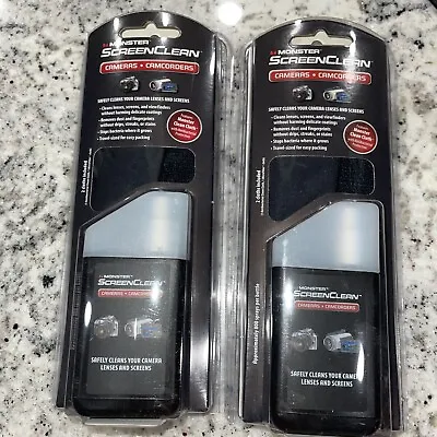 Monster Screen Clean Cameras Camcorders Cleans Lenses And Screens Lot Of 2 NEW • $11.25