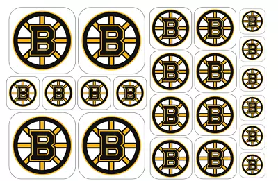 22 NHL Hockey Team Logo Stickers -Vinyl/Paper Options - 4 Different Sizes In One • $4.73