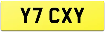 Coxy Bargain 1 Digit Old Lucky 7 Number Plate Y7 Cxy Fees Paid Cox Coxon Coxey • £449