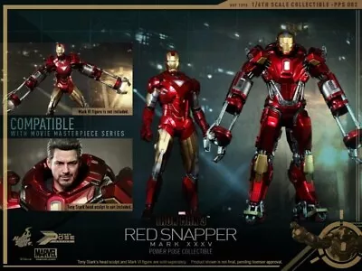 Hot Toys Pps002 1/6 Iron Man 3 Iron Man Mk35 Mark Xxxv Red Snapper New • $299.99