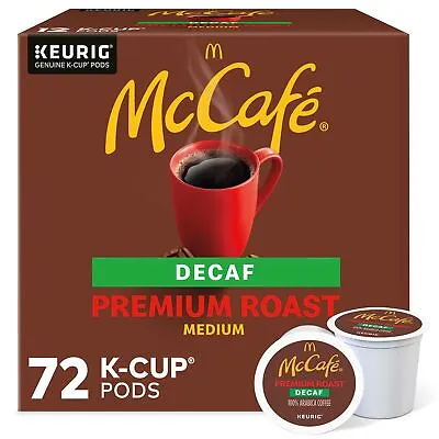 McCafe Premium Roast Decaf Coffee Keurig Single Serve K-Cup Pods 72 Count • $37.99