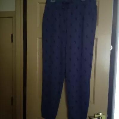 Disney Parks Mickey Mouse Casual Sweat Pants NWOT Size L Blue Soft Cotton • $26.40